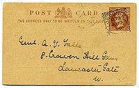 200px Postal card UK 1890